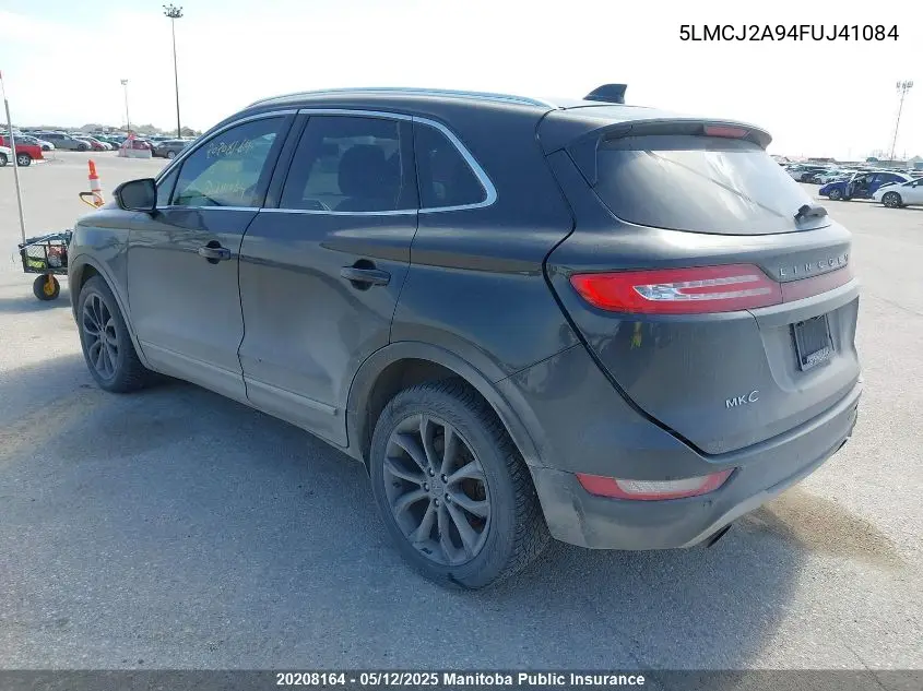 2015 Lincoln Mkc VIN: 5LMCJ2A94FUJ41084 Lot: 20208164