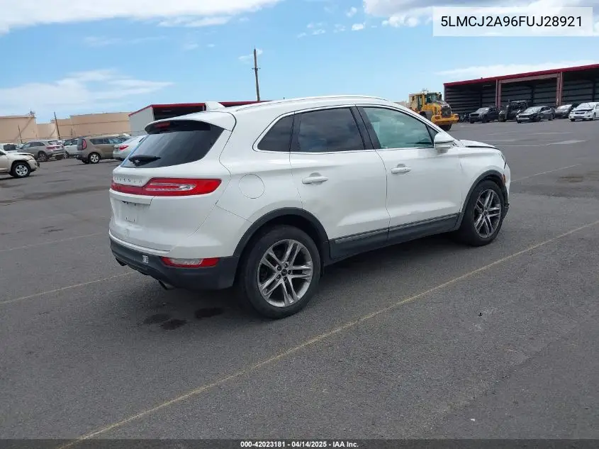 2015 Lincoln Mkc VIN: 5LMCJ2A96FUJ28921 Lot: 42023181