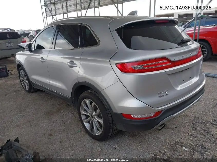 2015 Lincoln Mkc VIN: 5LMCJ1A93FUJ00925 Lot: 42541540