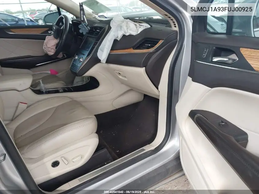 2015 Lincoln Mkc VIN: 5LMCJ1A93FUJ00925 Lot: 42541540