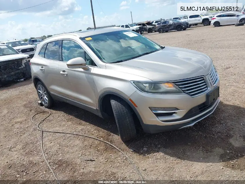 2015 Lincoln Mkc VIN: 5LMCJ1A94FUJ25512 Lot: 42573095