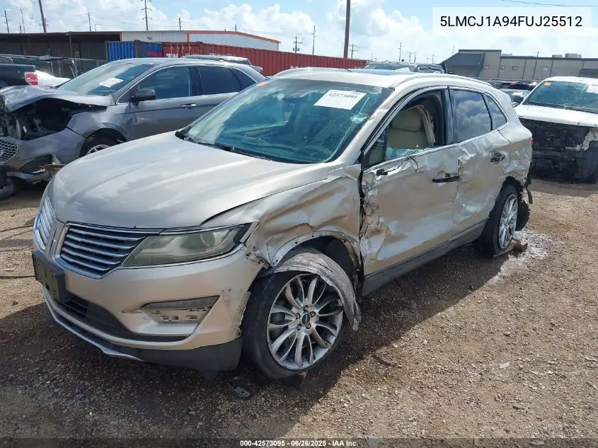 2015 Lincoln Mkc VIN: 5LMCJ1A94FUJ25512 Lot: 42573095