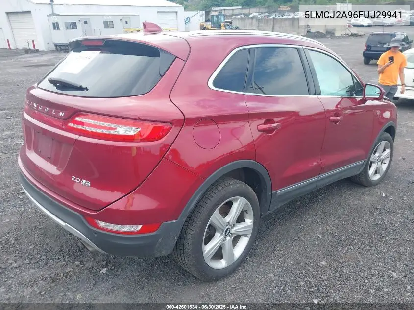2015 Lincoln Mkc VIN: 5LMCJ2A96FUJ29941 Lot: 42601534
