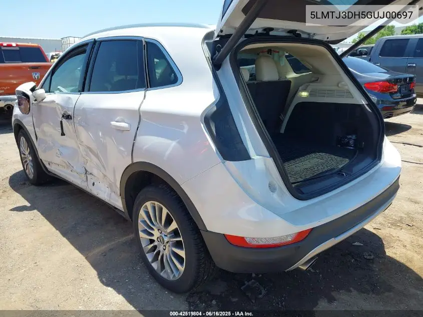 2016 Lincoln Mkc Reserve VIN: 5LMTJ3DH5GUJ00697 Lot: 42519804