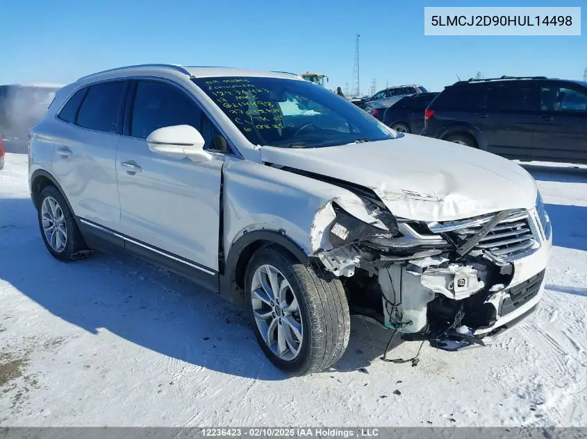 2017 Lincoln Mkc Select VIN: 5LMCJ2D90HUL14498 Lot: 12236423