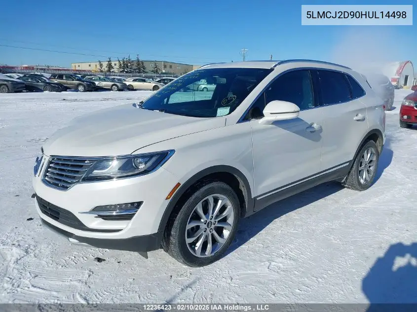 2017 Lincoln Mkc Select VIN: 5LMCJ2D90HUL14498 Lot: 12236423