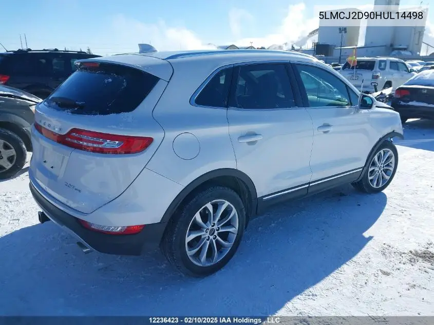2017 Lincoln Mkc Select VIN: 5LMCJ2D90HUL14498 Lot: 12236423