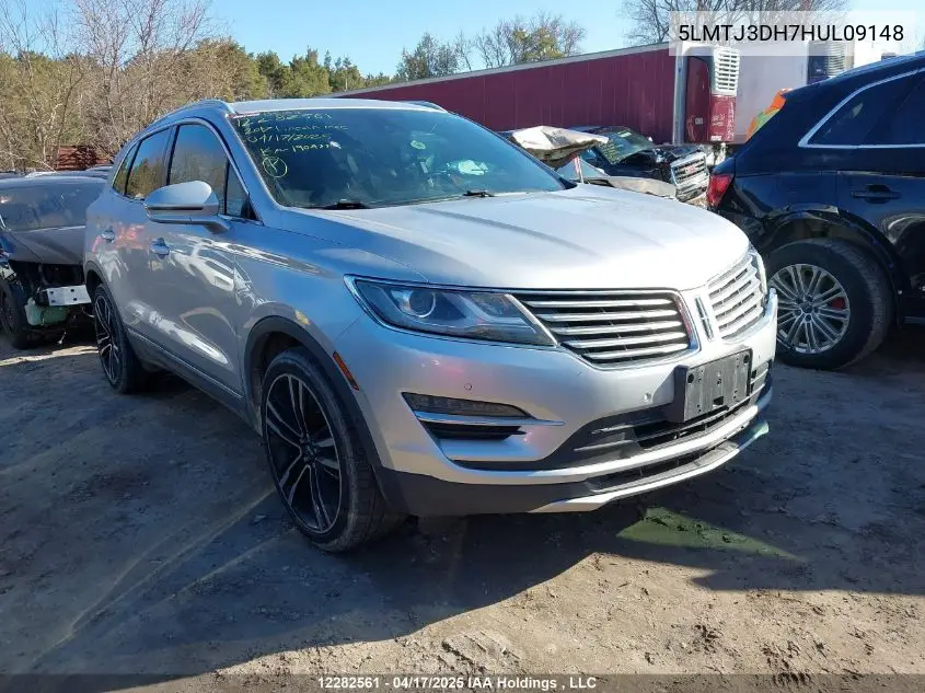 2017 Lincoln Mkc VIN: 5LMTJ3DH7HUL09148 Lot: 12282561