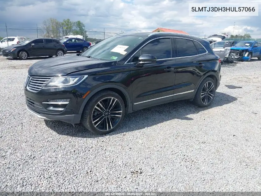 2017 Lincoln Mkc Reserve VIN: 5LMTJ3DH3HUL57066 Lot: 42186920