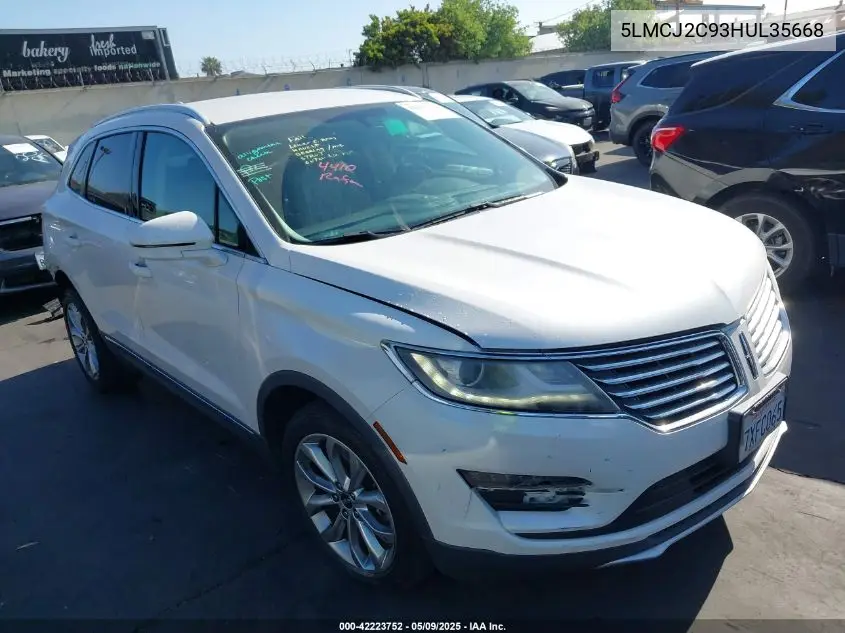 2017 Lincoln Mkc Select VIN: 5LMCJ2C93HUL35668 Lot: 42223752