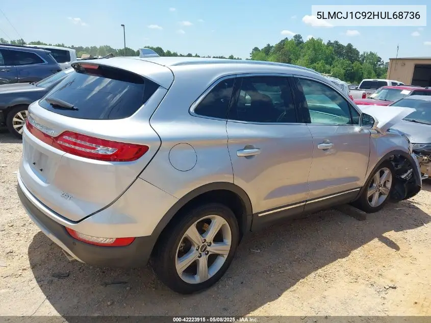 2017 Lincoln Mkc Premiere VIN: 5LMCJ1C92HUL68736 Lot: 42223915