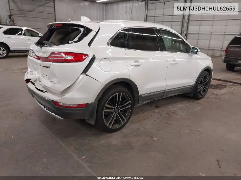 2017 Lincoln Mkc Reserve VIN: 5LMTJ3DH0HUL62659 Lot: 42244614