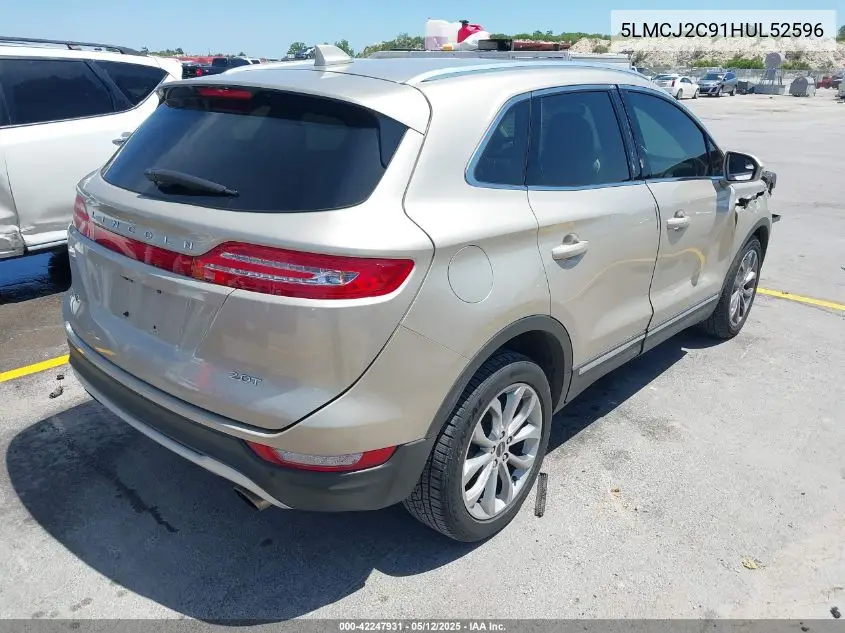 2017 Lincoln Mkc Select VIN: 5LMCJ2C91HUL52596 Lot: 42247931