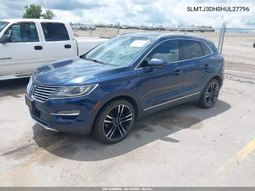 2017 Lincoln Mkc Reserve VIN: 5LMTJ3DH0HUL27796 Lot: 42469998