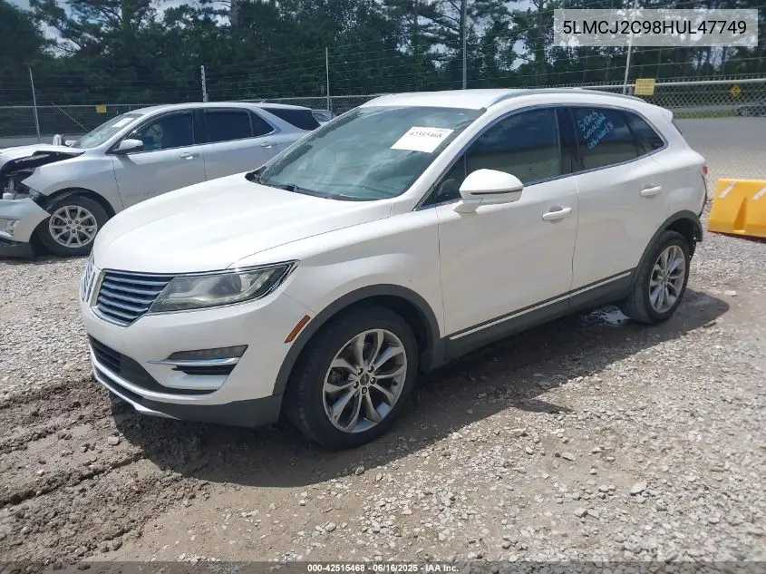2017 Lincoln Mkc Select VIN: 5LMCJ2C98HUL47749 Lot: 42515468