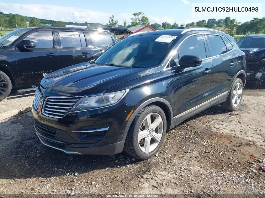 2017 Lincoln Mkc Premiere VIN: 5LMCJ1C92HUL00498 Lot: 42520331