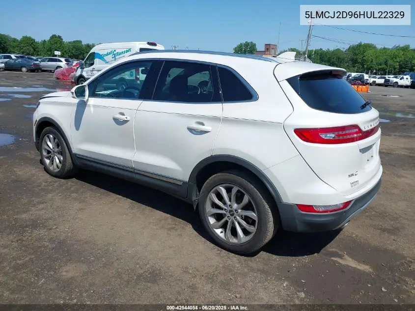 2017 Lincoln Mkc Select VIN: 5LMCJ2D96HUL22329 Lot: 42544054