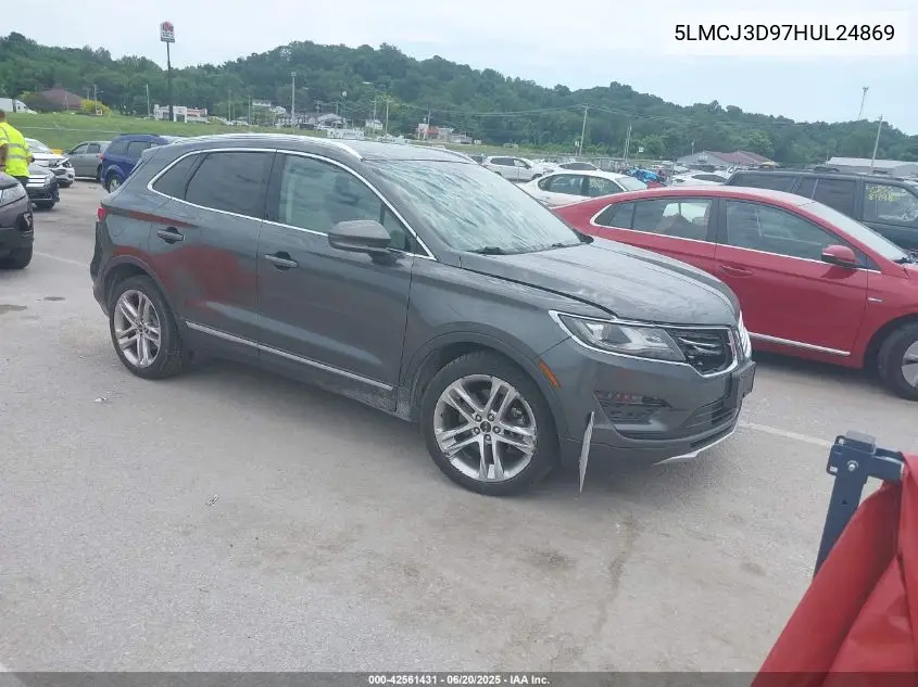 2017 Lincoln Mkc Reserve VIN: 5LMCJ3D97HUL24869 Lot: 42561431