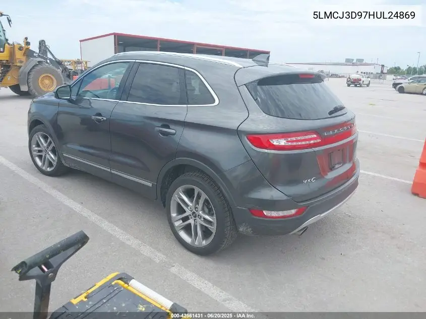 2017 Lincoln Mkc Reserve VIN: 5LMCJ3D97HUL24869 Lot: 42561431