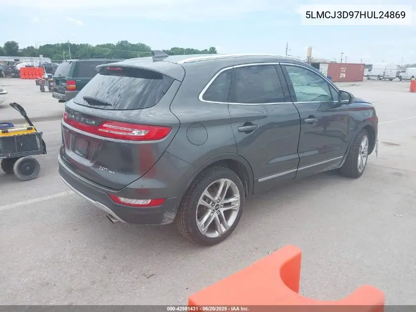2017 Lincoln Mkc Reserve VIN: 5LMCJ3D97HUL24869 Lot: 42561431
