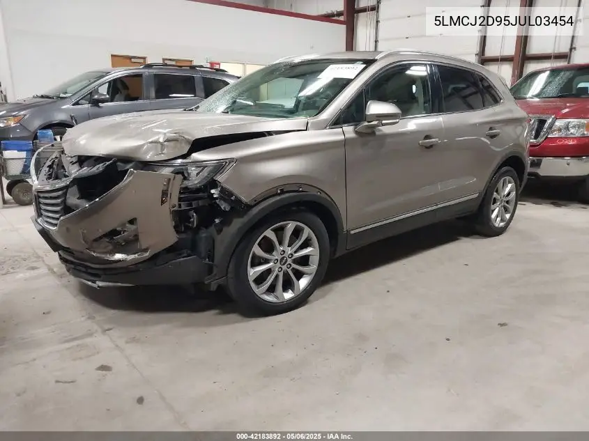 2018 Lincoln Mkc Select VIN: 5LMCJ2D95JUL03454 Lot: 42183892