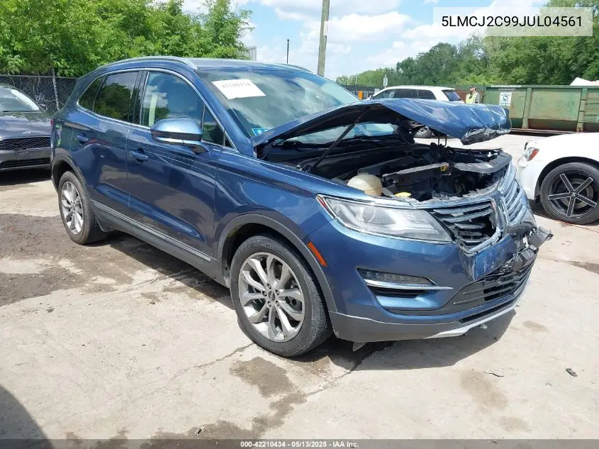 2018 Lincoln Mkc Select VIN: 5LMCJ2C99JUL04561 Lot: 42210434