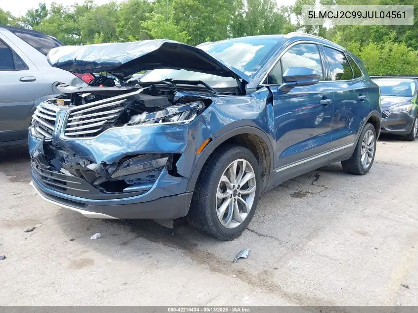 2018 Lincoln Mkc Select VIN: 5LMCJ2C99JUL04561 Lot: 42210434