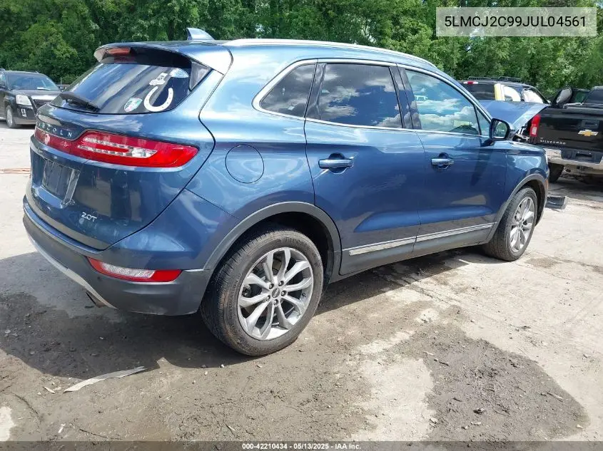 2018 Lincoln Mkc Select VIN: 5LMCJ2C99JUL04561 Lot: 42210434