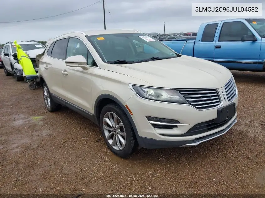 2018 Lincoln Mkc Select VIN: 5LMCJ2C96JUL04582 Lot: 42213837