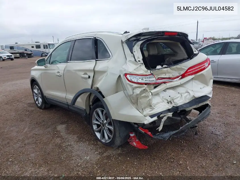 2018 Lincoln Mkc Select VIN: 5LMCJ2C96JUL04582 Lot: 42213837