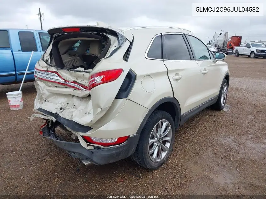 2018 Lincoln Mkc Select VIN: 5LMCJ2C96JUL04582 Lot: 42213837