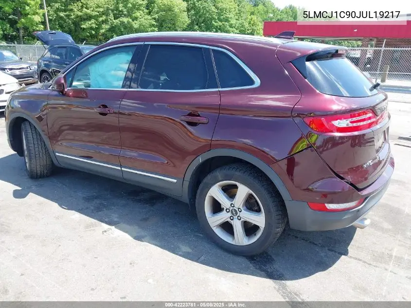 2018 Lincoln Mkc Premiere VIN: 5LMCJ1C90JUL19217 Lot: 42223781