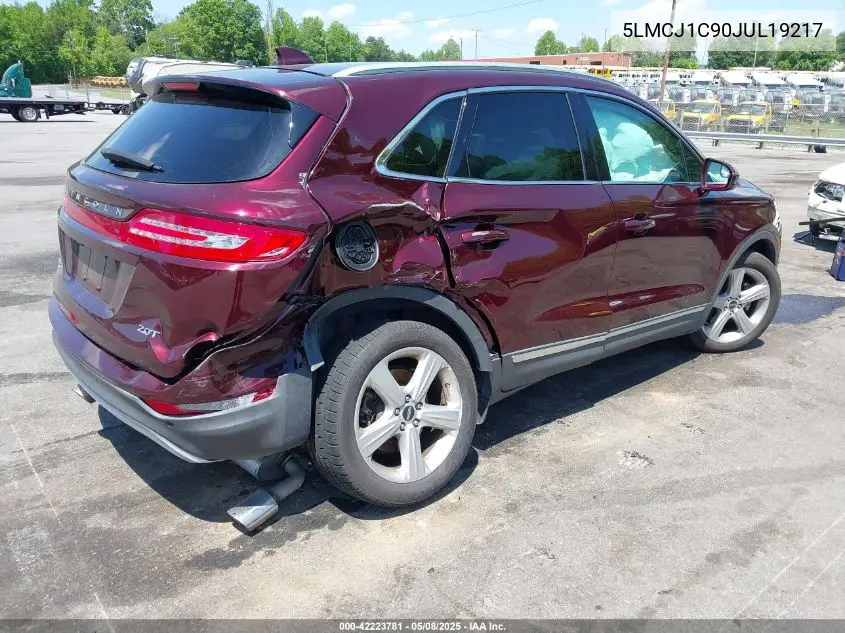 2018 Lincoln Mkc Premiere VIN: 5LMCJ1C90JUL19217 Lot: 42223781