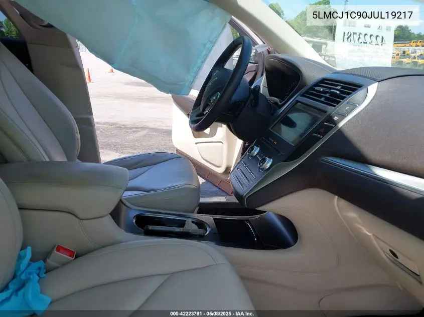 2018 Lincoln Mkc Premiere VIN: 5LMCJ1C90JUL19217 Lot: 42223781