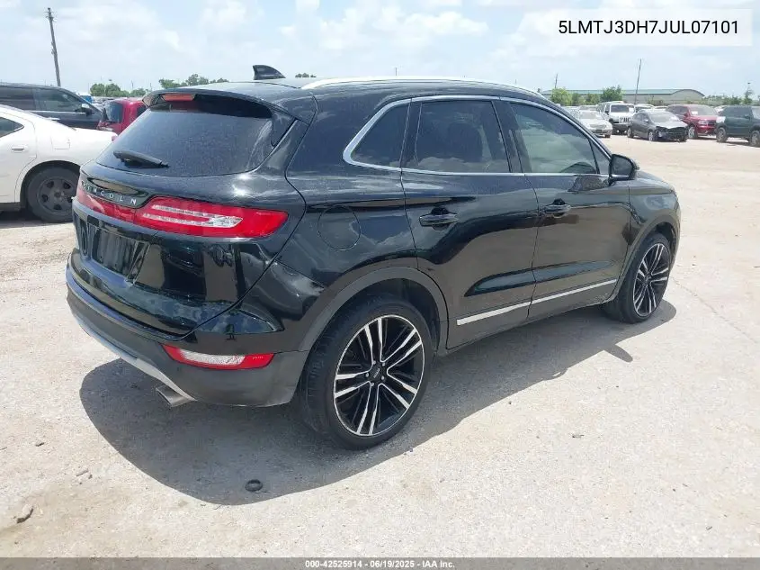 2018 Lincoln Mkc Reserve VIN: 5LMTJ3DH7JUL07101 Lot: 42525914