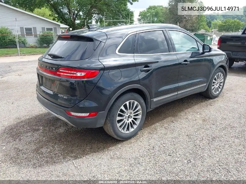 2018 Lincoln Mkc Reserve VIN: 5LMCJ3D96JUL14971 Lot: 42528360