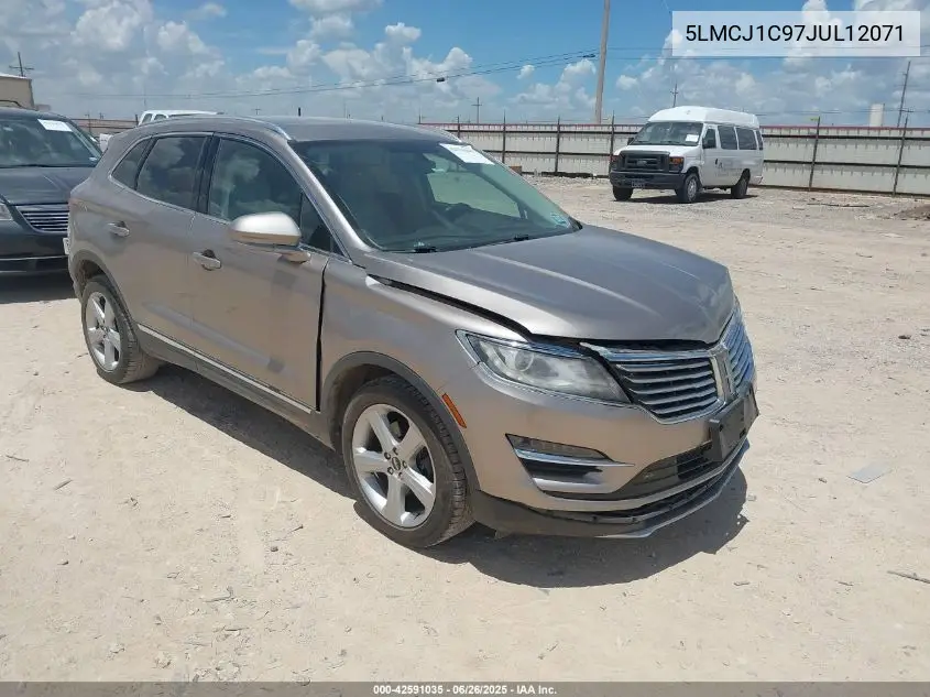 2018 Lincoln Mkc Premiere VIN: 5LMCJ1C97JUL12071 Lot: 42591035
