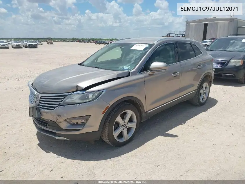 2018 Lincoln Mkc Premiere VIN: 5LMCJ1C97JUL12071 Lot: 42591035