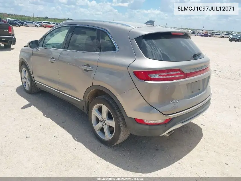 2018 Lincoln Mkc Premiere VIN: 5LMCJ1C97JUL12071 Lot: 42591035