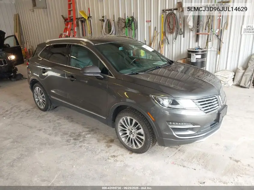 2018 Lincoln Mkc Reserve VIN: 5LMCJ3D96JUL14629 Lot: 42595730