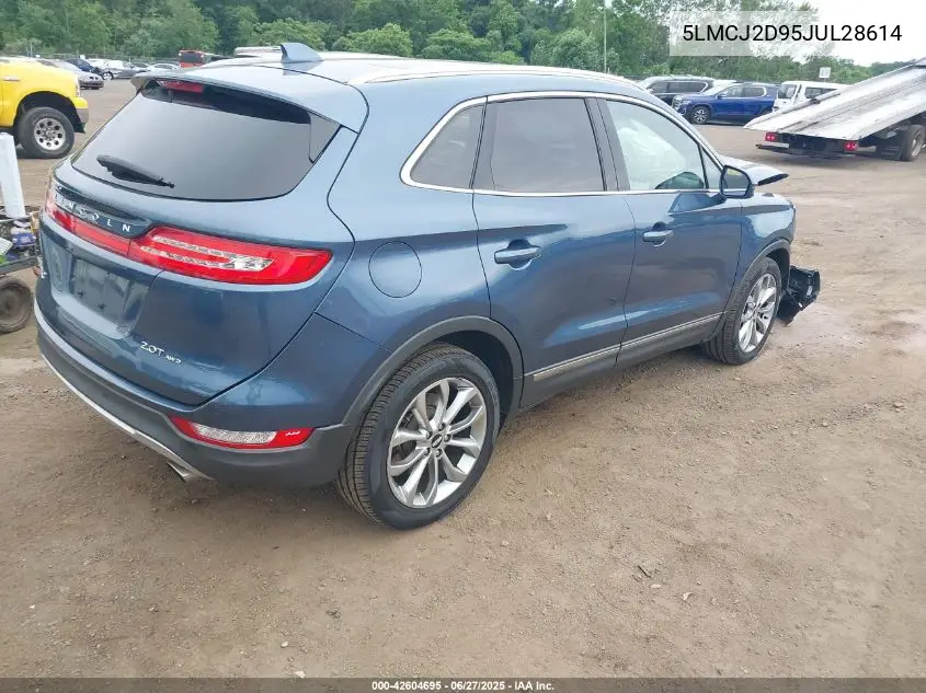 2018 Lincoln Mkc Select VIN: 5LMCJ2D95JUL28614 Lot: 42604695
