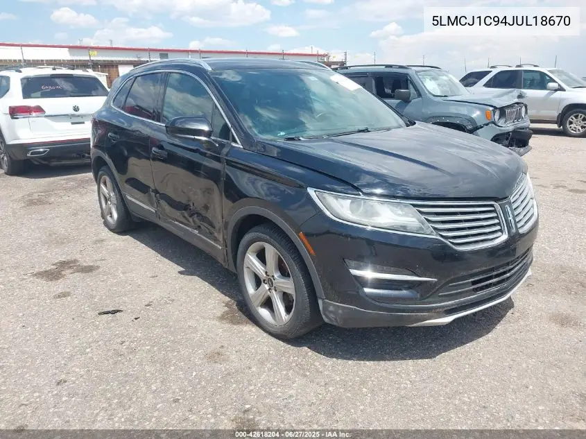 2018 Lincoln Mkc Premiere VIN: 5LMCJ1C94JUL18670 Lot: 42618204