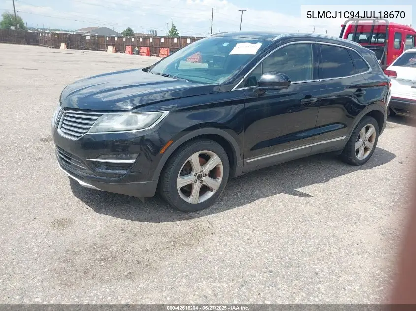 2018 Lincoln Mkc Premiere VIN: 5LMCJ1C94JUL18670 Lot: 42618204