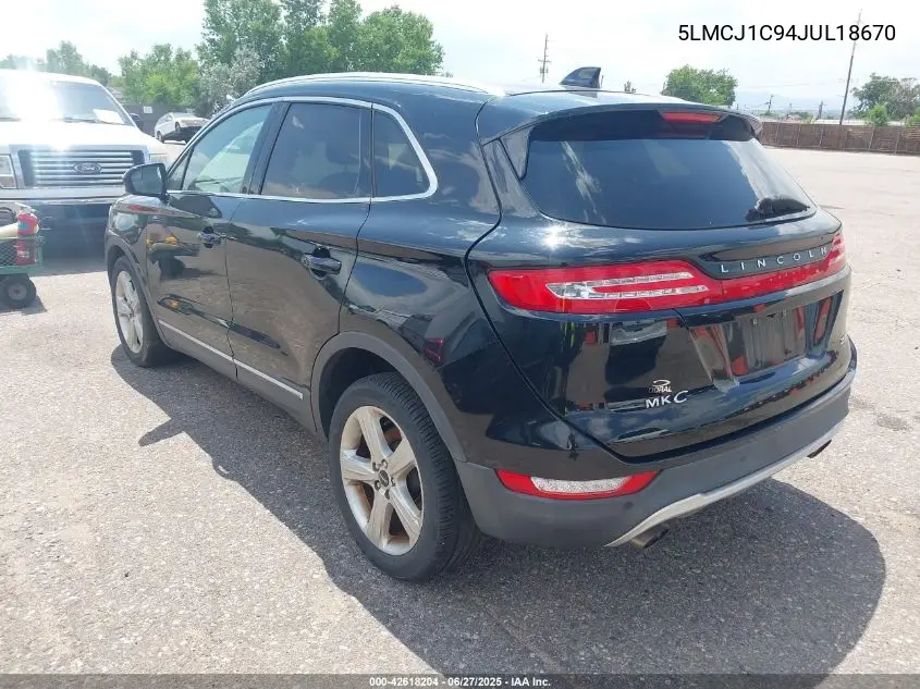 2018 Lincoln Mkc Premiere VIN: 5LMCJ1C94JUL18670 Lot: 42618204