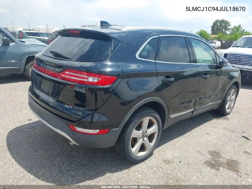 2018 Lincoln Mkc Premiere VIN: 5LMCJ1C94JUL18670 Lot: 42618204