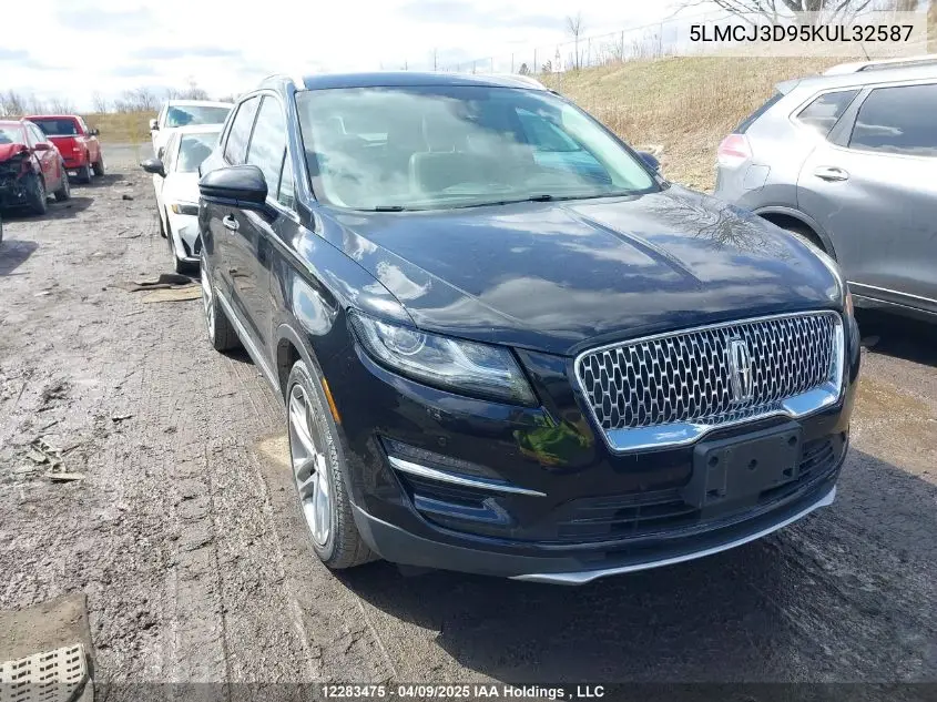 2019 Lincoln Mkc Reserve VIN: 5LMCJ3D95KUL32587 Lot: 12283475