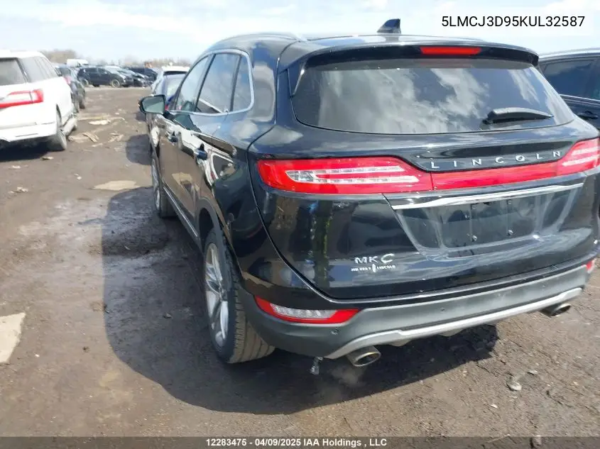 2019 Lincoln Mkc Reserve VIN: 5LMCJ3D95KUL32587 Lot: 12283475