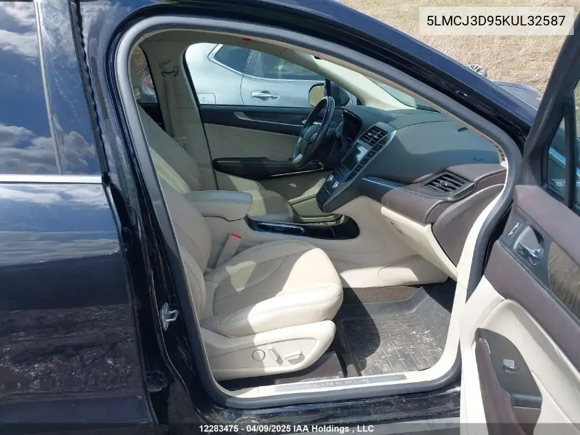 2019 Lincoln Mkc Reserve VIN: 5LMCJ3D95KUL32587 Lot: 12283475