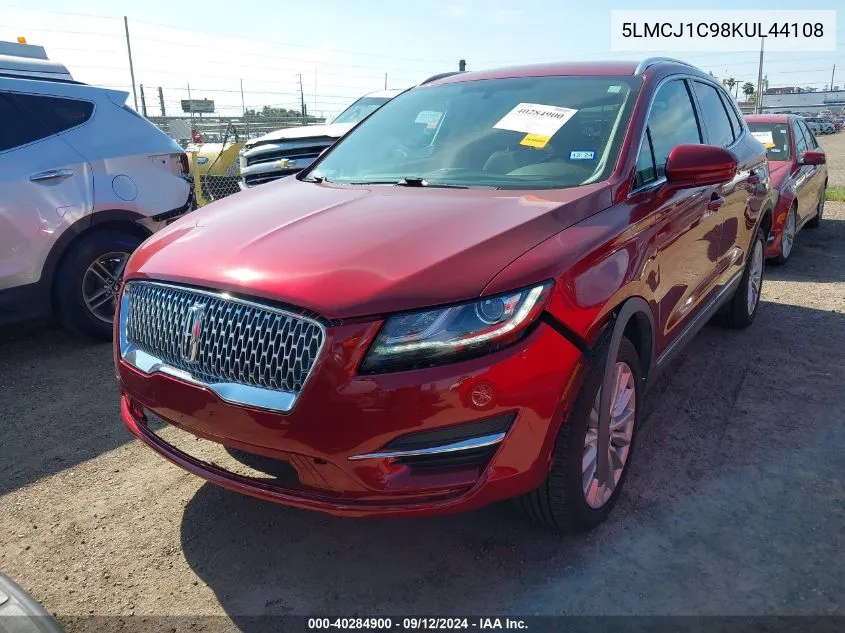 2019 Lincoln Mkc Standard VIN: 5LMCJ1C98KUL44108 Lot: 40284900