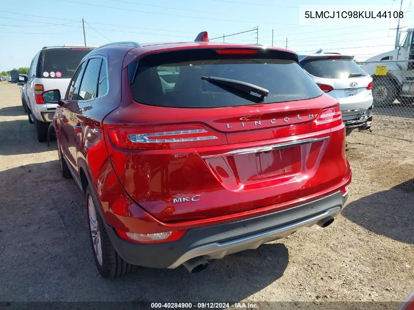 2019 Lincoln Mkc Standard VIN: 5LMCJ1C98KUL44108 Lot: 40284900